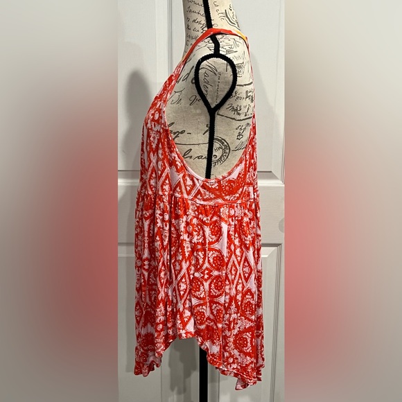 FREE PEOPLE "Mimi" Halter Crew Neck Keyhole Closure Rayon/Linen Small Exc. Cond. - Picture 3 of 6